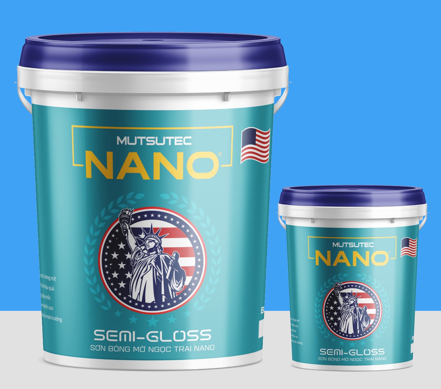 BM-25 Sơn bóng mờ ngoại thất ngọc trai NaNo 